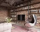 70+ ашканадагы конок бөлмөсү Бөлмөдөгү дизайн идеялары - LOFT STYLE - чыныгы интерьерлердин сүрөттөрү жана кеңештер 8450_74