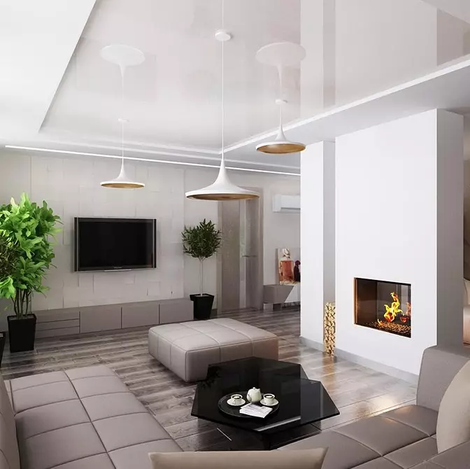 Criar um design de sala de estar minimalismo: Dicas de seleção para acabamento, móveis e decoração 8456_105