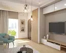 Meitsje in minimalisme Living Room Design: Seleksje Tips foar ôfwurking, meubels en dekor 8456_13