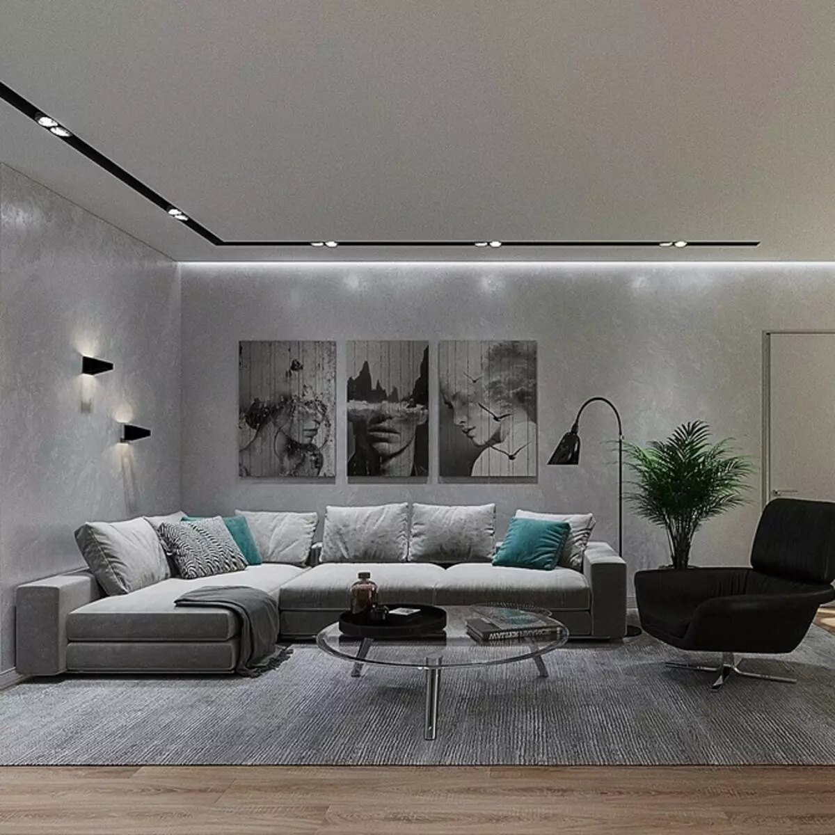 Créer un minimalisme Salon Design: Conseils de sélection pour la finition, les meubles et la décoration 8456_131