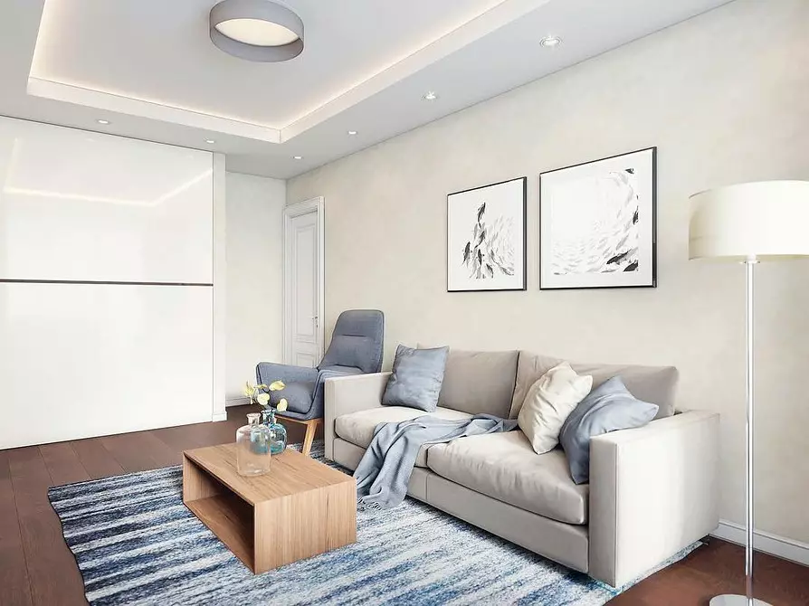 Criar um design de sala de estar minimalismo: Dicas de seleção para acabamento, móveis e decoração 8456_133
