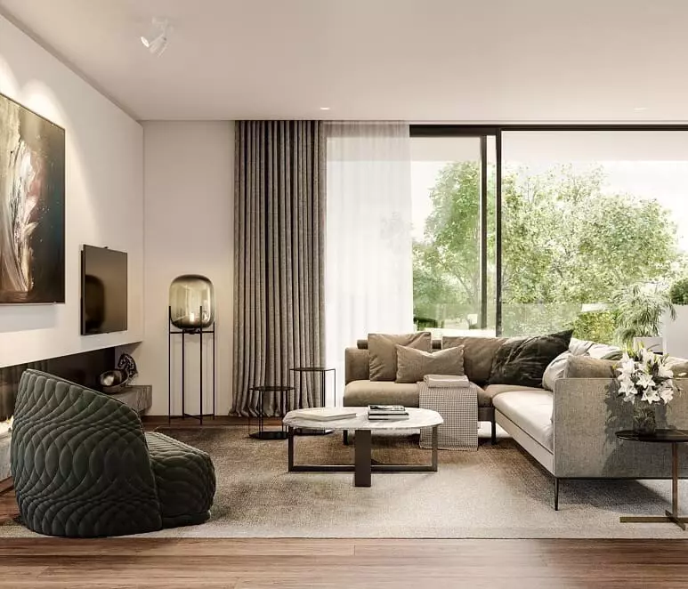 Criar um design de sala de estar minimalismo: Dicas de seleção para acabamento, móveis e decoração 8456_16