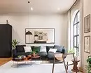 Loo minimalismi elutoa disain: valiku näpunäited viimistlemiseks, mööbel ja sisekujundus 8456_22