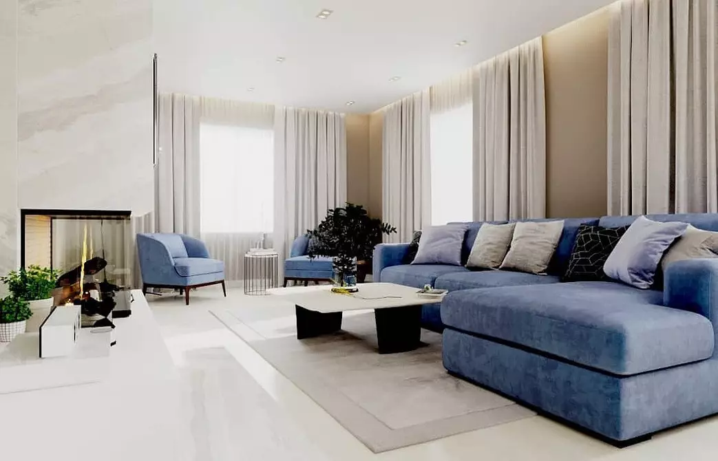 Skabe en minimalisme stue design: selection tips til efterbehandling, møbler og indretning 8456_25