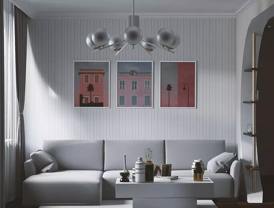 Erstellen Sie ein Minimalismus-Wohnzimmer-Design: Auswahltipps zum Veredeln, Möbeln und Dekor 8456_50