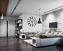 Loo minimalismi elutoa disain: valiku näpunäited viimistlemiseks, mööbel ja sisekujundus 8456_56