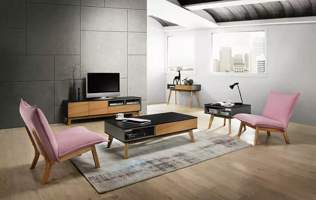 Skabe en minimalisme stue design: selection tips til efterbehandling, møbler og indretning 8456_59