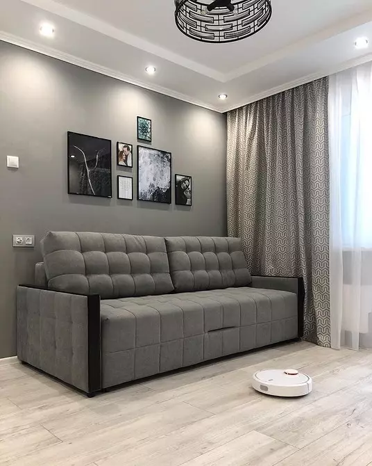 Meitsje in minimalisme Living Room Design: Seleksje Tips foar ôfwurking, meubels en dekor 8456_69