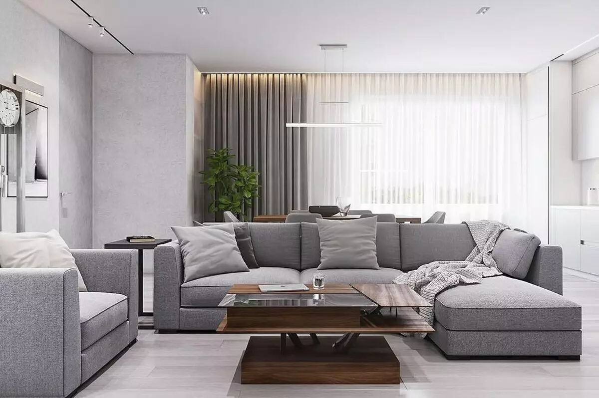Criar um design de sala de estar minimalismo: Dicas de seleção para acabamento, móveis e decoração 8456_7