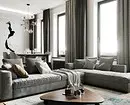 Skabe en minimalisme stue design: selection tips til efterbehandling, møbler og indretning 8456_80