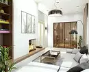 Loo minimalismi elutoa disain: valiku näpunäited viimistlemiseks, mööbel ja sisekujundus 8456_95
