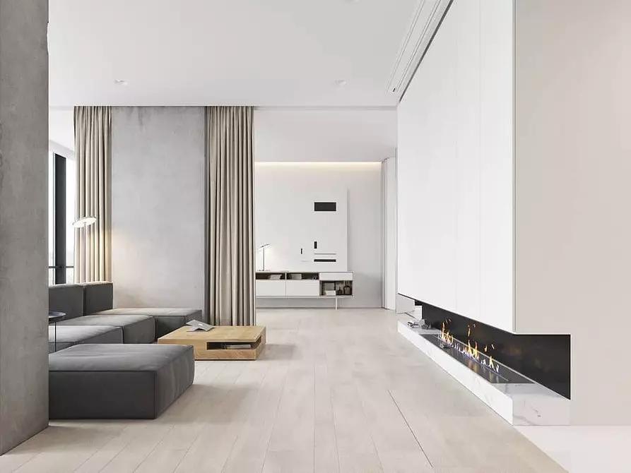 Creeu un disseny del minimalisme: consells de selecció per a acabats, mobles i decoració 8456_98