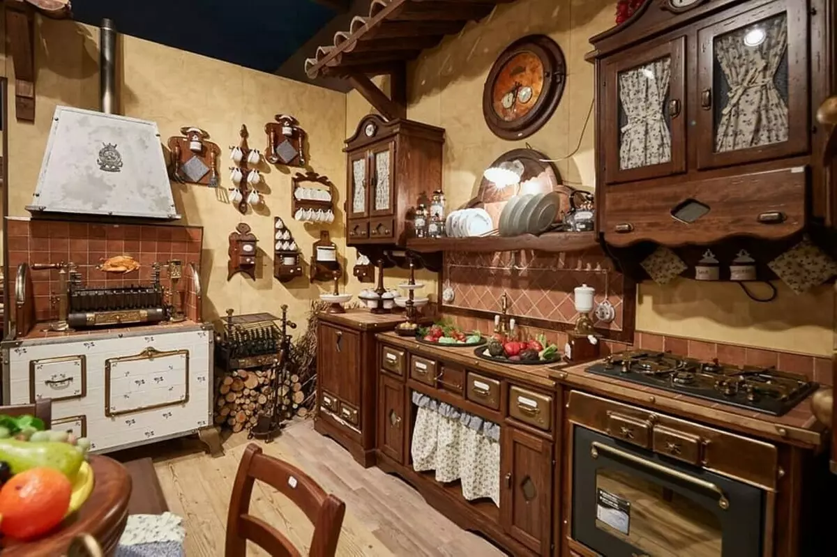 75+ Idea Reka Bentuk Dapur dalam Gaya Rustic - Foto Interior dan Tips Sebenar 8470_19
