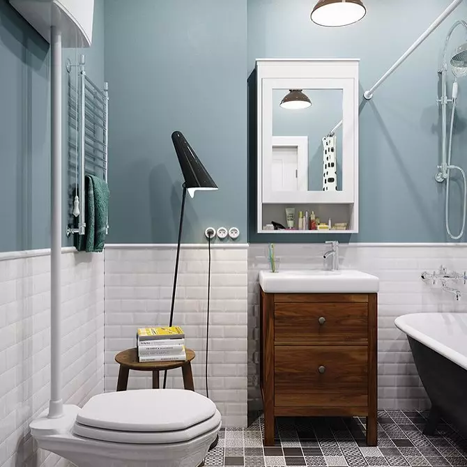 אנו מציירים חדר אמבטיה בסגנון סקנדינבי ב 4 שלבים 8484_54