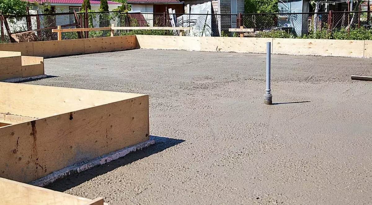 Fundația Beton Slab Situat