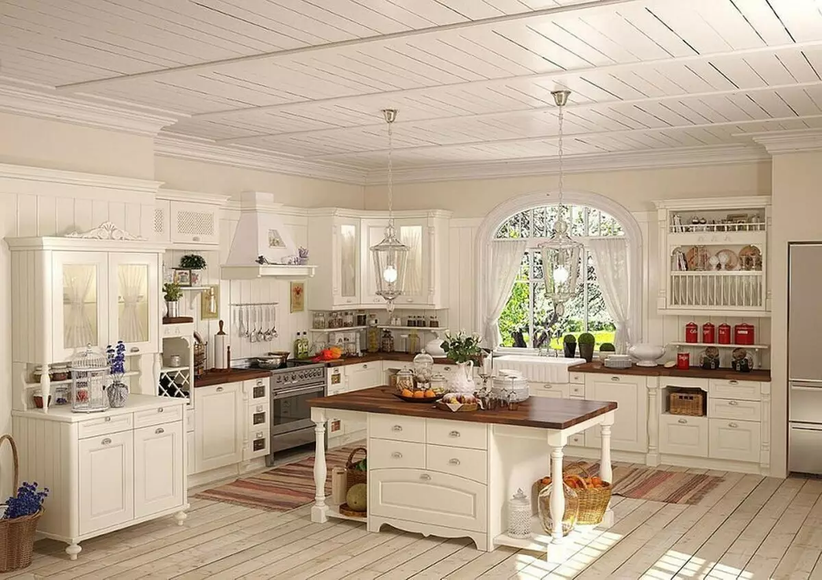 Практична або красива: все про інтер'єр кухні з фасадами «білий глянець» 8490_27