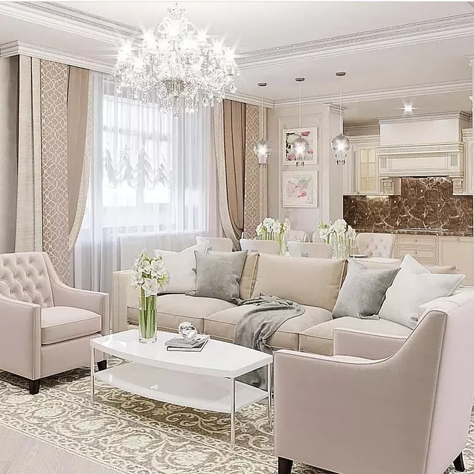 Neoclasic în interior: Cum să creați o schiță de design 8506_115