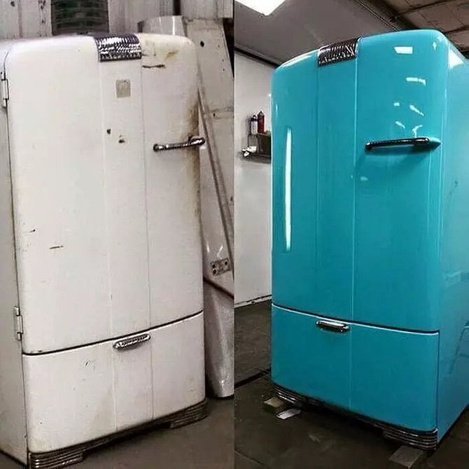 Vi oppdaterer det gamle kjøleskapet: 10 Uventede ideer 8512_65
