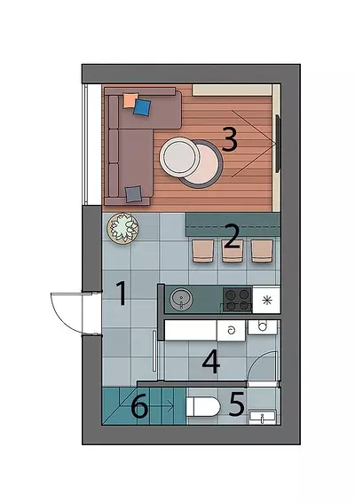 Malý rozpočtový kúpeľný dom pre rodinu s dvoma deťmi 8530_41