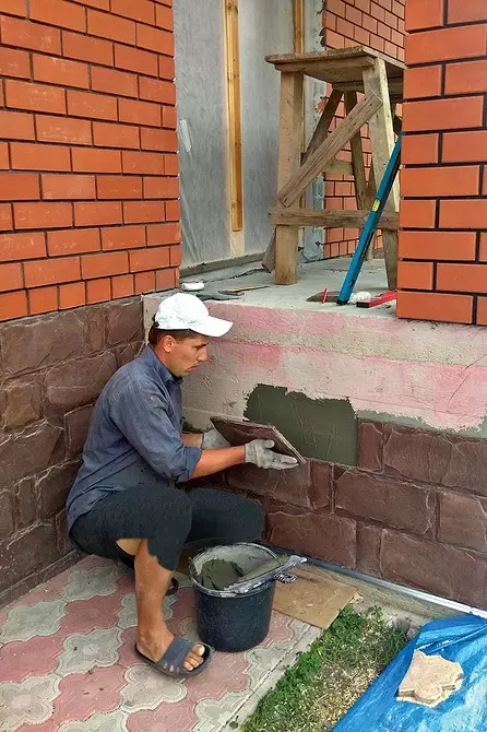 Cara Memasang Batu Fasad Buatan di Beton, Bata Dan Dinding Panas 8565_12