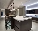 Cuisine with bar counter: All about the location, form of design and design ideas 8573_47