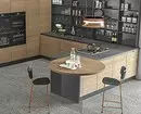 Cuisine bi bar counter: Hemî li ser cîhê, forma ramanên sêwiran û sêwiranê 8573_62