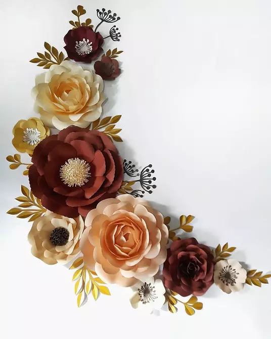 4 прости начина да направите хартиени цветя на стената 8585_21