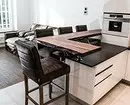 Dodcovia kuchynskej obývacej izby s pultom BAR: Tipy pre zónový výber a nábytok 8587_38