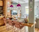 Mutfak-oturma odasına bar tezgahı ile dekore ediyoruz: İmar ve mobilya seçimi için ipuçları 8587_76