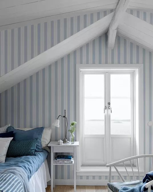 Hokker wallpaper Select foar sliepkeamer: Basis werjeften en moade trends 8595_95