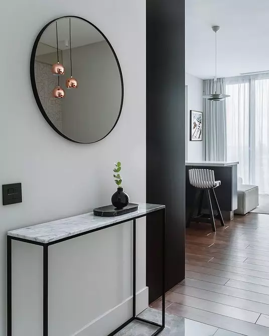 Salón de entrada en estilo moderno: unha solución elegante e fermosa para calquera cadrado 859_42