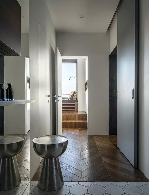 Salón de entrada en estilo moderno: unha solución elegante e fermosa para calquera cadrado 859_56