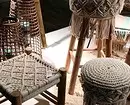 پردے سے فرنیچر سے: Macrame سجاوٹ کے 13 متغیرات 8603_171