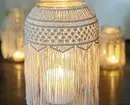 ფარდებიდან ავეჯით: Macrame Decor- ის 13 ვარიანტი 8603_222