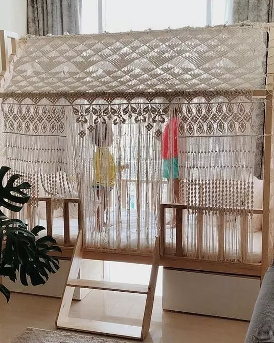 De cortinas a móveis: 13 variantes de decoração de macrame 8603_258