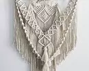 ფარდებიდან ავეჯით: Macrame Decor- ის 13 ვარიანტი 8603_89