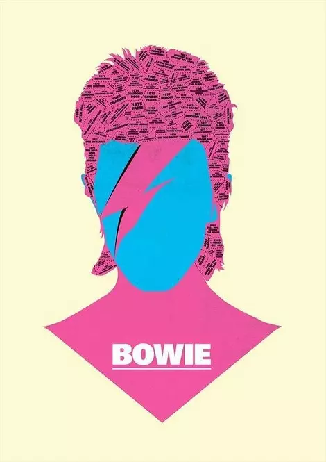 Skriv ut Bowie A4.