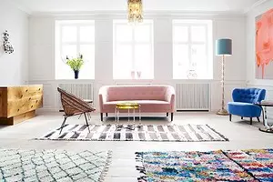 Pilih ukuran karpet sing sampurna kanggo ruangan: 4 poin sing kudu dianggep 8635_1