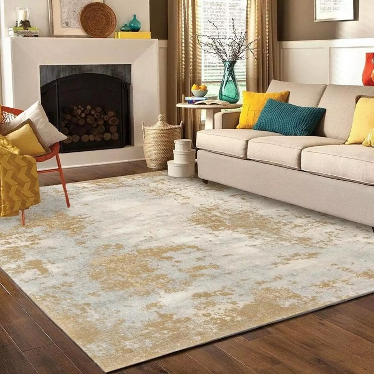 Scegli la dimensione del tappeto perfetto per la stanza: 4 punti che devono essere considerati 8635_35