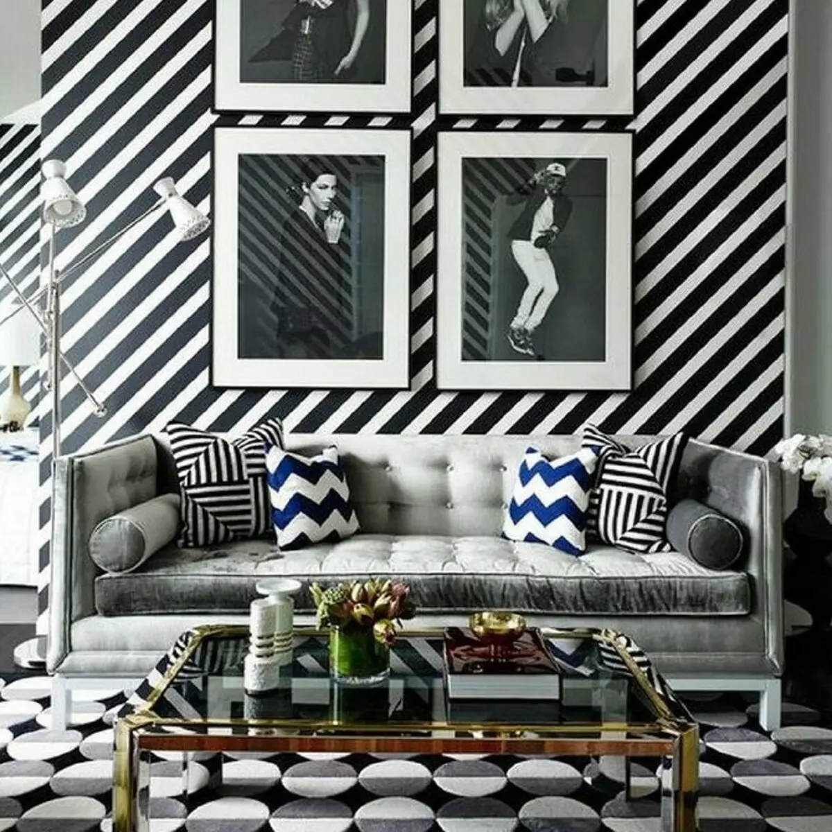 How to transform an interior with a print with stripes: 4 useful ideas 8674_17