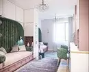 Wat ze kombinéieren a wéi eng Smaragd Faarf am Interieur (58 Fotoen) ze benotzen 8740_107