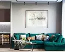 Wat ze kombinéieren a wéi eng Smaragd Faarf am Interieur (58 Fotoen) ze benotzen 8740_44