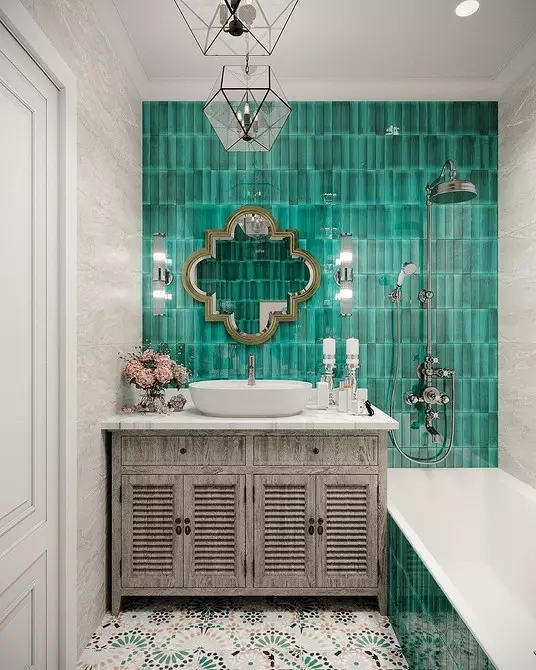 Ano ang Pagsamahin at Paano Gamitin ang Emerald Color sa Interior (58 Photos) 8740_92