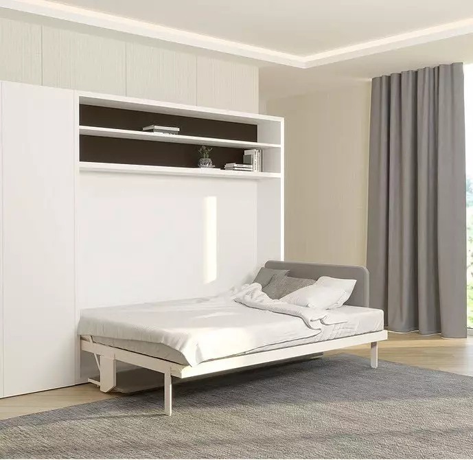 Cama incrustada en un armario: ¡Objeto funcional de muebles o compra inútil? 8747_41