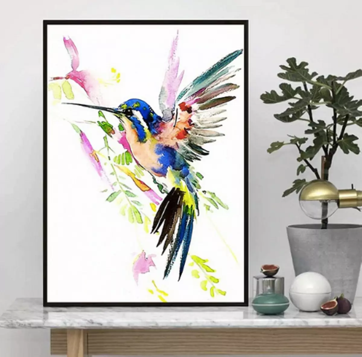 Plakat med fugl