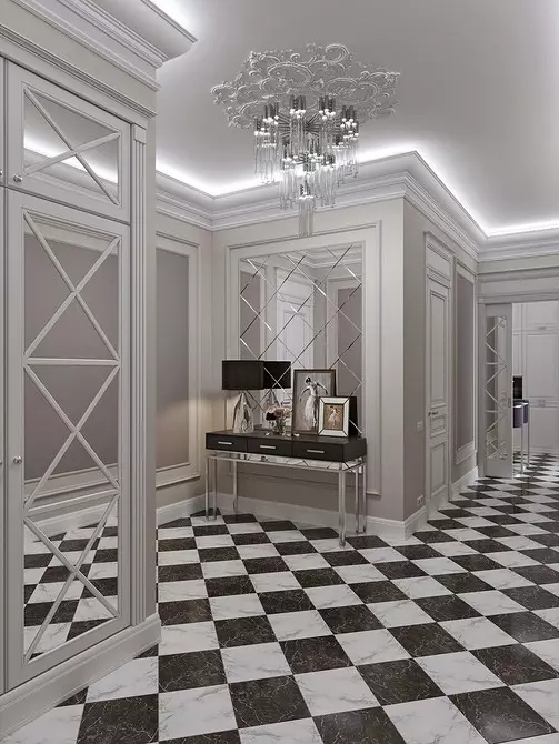 走廊里的镜子：设计理念和选择所需配件的提示 8800_112