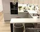 Corner Kitchen Design med Bar Counter: Planleggingsfunksjoner og 50 + bilder for inspirasjon 8808_60