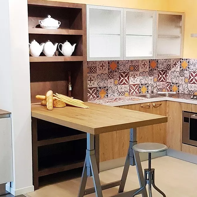 Desain dapur sudut dengan penghitung bar: fitur perencanaan dan 50+ foto untuk inspirasi 8808_74