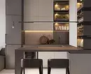 Design da cucina ad angolo con contatore bar: caratteristiche di pianificazione e 50+ foto per l'ispirazione 8808_76
