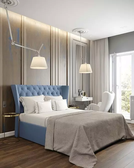 Disegniamo il design della camera da letto con soffitti elasticizzati: consigli e 50 esempi 8872_33
